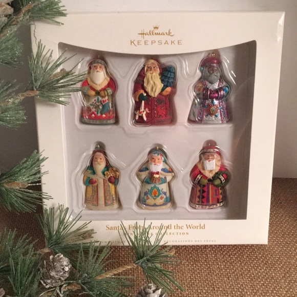 NIB 2006 Santas From Around The World Miniature Collection Hallmark Ornaments - Picture 2 of 11